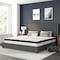 Flash Furniture King Size Dark Gray Fabric Platform Bed & Mattress HG-BM10-48-GG - alternate 1